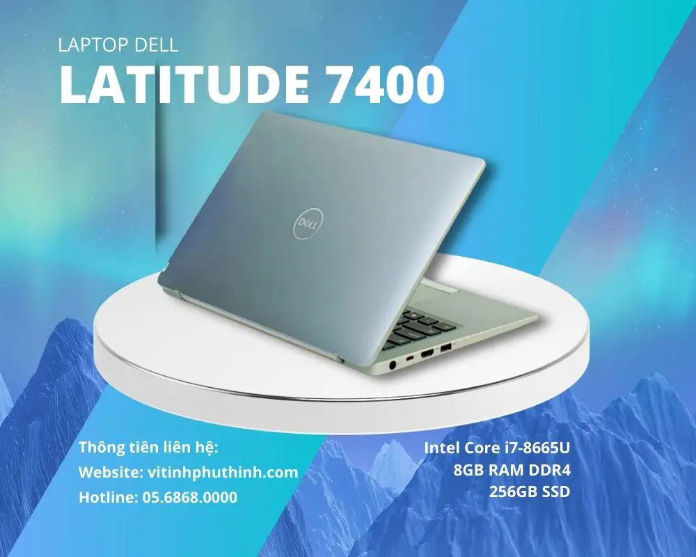 Thiết kế vỏ nhôm cao cấp của Dell Latitude 7400